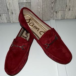 Sam Edelman LORAINE BIT LOAFER in  deep red/maroon color